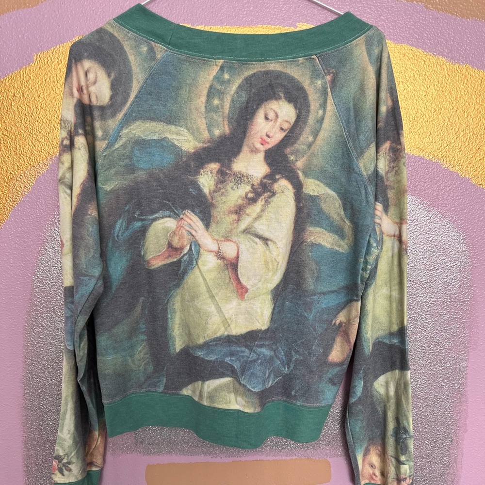 Wild fox religious top - S - Mary, Faith, Catholic